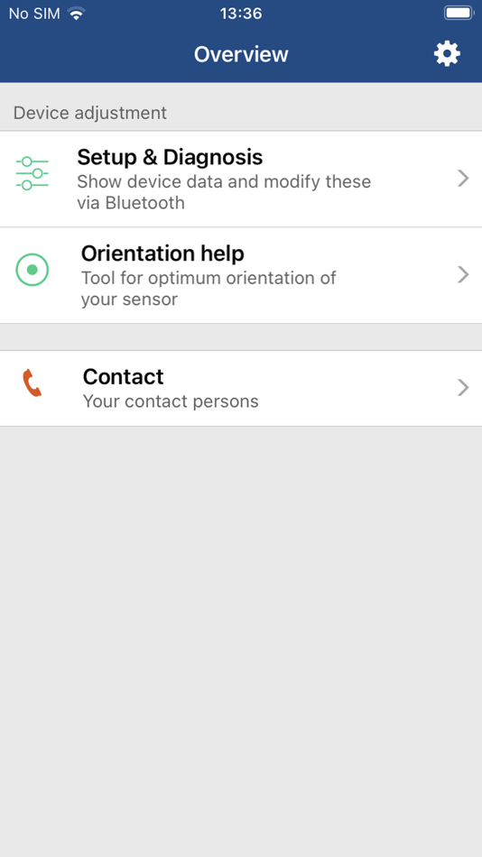 UWT LevelApp a smart app supports the operation of NivoRadar or